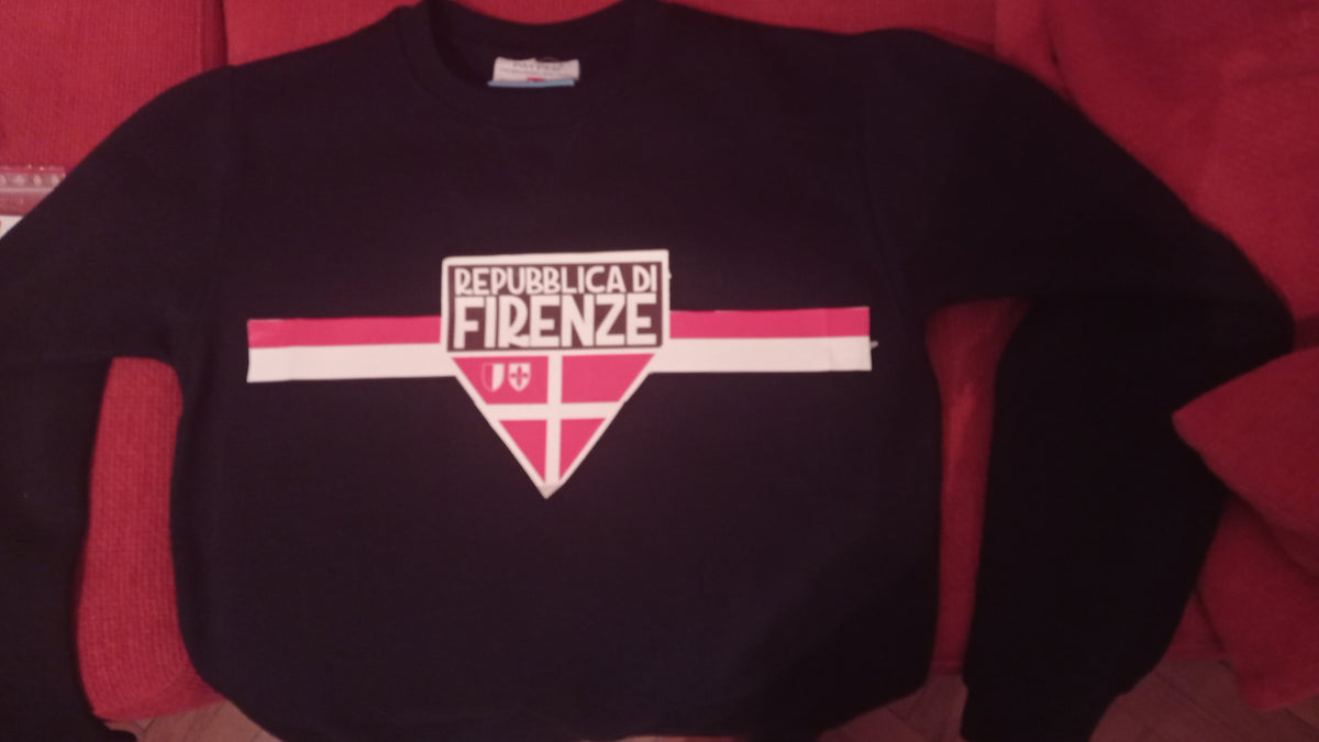 Felpa Repubblica di Firenze Righe e Scudo